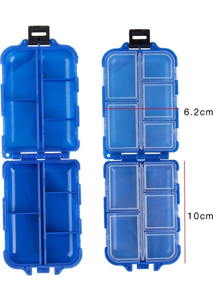 No.2 Tarzı 10 Bölmeli Mini Olta Kutusu Balık Yemi Kanca Yemler Plastik Saklama Tutucu Kare Kasa Pesca Balıkçılık Aksesuarları #2 (Yurt Dışından) indirimleri