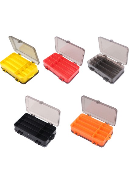 Siyah Stil Balıkçılık Alet Saklama Kutusu Düz Renk Çok Bölmeli Yedek Yem Cazibesi Balık Alet Çantası Organizatör Aksesuarları (Yurt Dışından) fiyatları