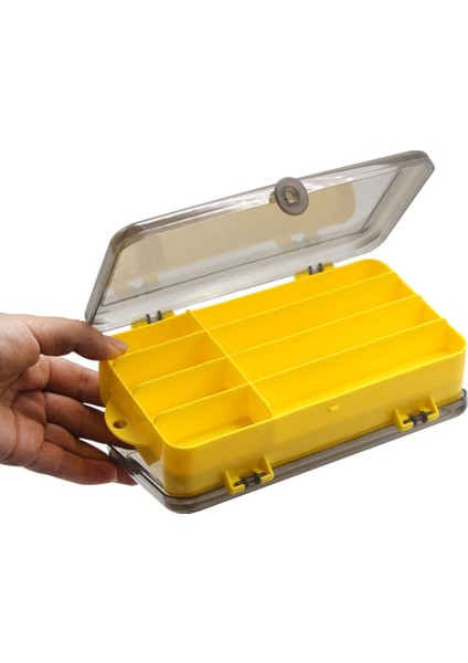 Siyah Stil Balıkçılık Alet Saklama Kutusu Düz Renk Çok Bölmeli Yedek Yem Cazibesi Balık Alet Çantası Organizatör Aksesuarları (Yurt Dışından) modelleri