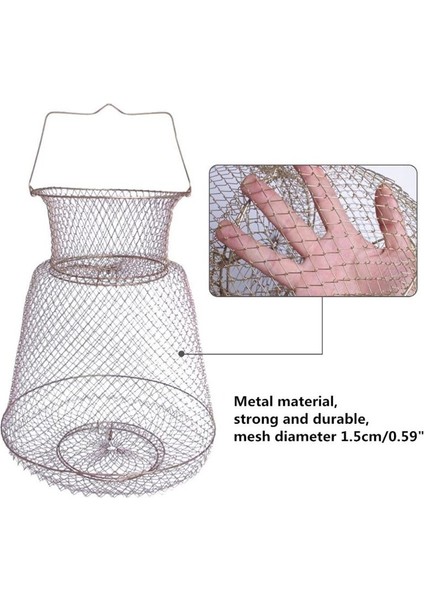 Diğer Stil Yüzen Galvanizli Çelik Tel Balık Sepeti, Taşınabilir Balıkçılık Sepeti Balık Ağı Kafesi, Yüzer Tel Katlanabilir (Yurt Dışından) fiyatları