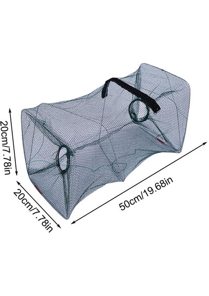Siyah Stil Katlanabilir Örgü Yengeç Kerevit Istakoz Karides Karides El Tuzak Balık Ağı Balıkçılık Ağı Balık Tuzak Kafes Balıkçılık Aksesuarları (Yurt Dışından) fırsatları
