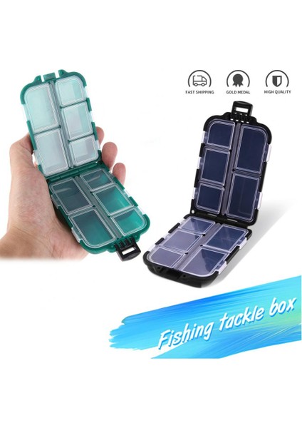 Siyah Stil 10 Izgara Mini Yem Saklama Kutusu Plastik Olta Takım Kutusu Uçan Olta Kutusu Balıkçılık Kanca Yem Saklama Kutusu Balıkçılık Aksesuarları (Yurt Dışından) fırsatları