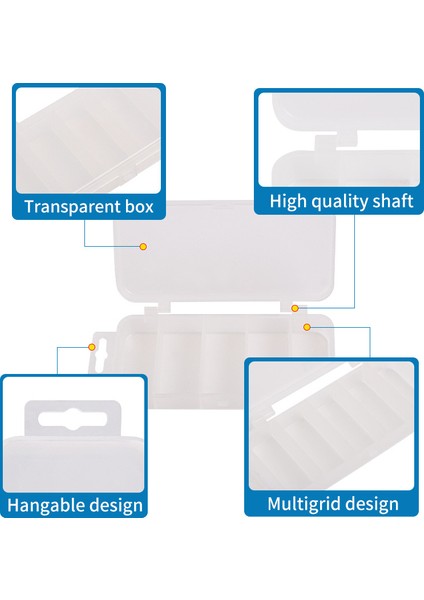 Beyaz Stil Mini Balıkçılık Cazibesi Kutusu 5 Bölmeler Plastik Yemler Kutusu Su Geçirmez Kanca Saklama Kutusu Olta Takımı Pesca Taşınabilir Olta Takım Kutusu (Yurt Dışından) fiyatları
