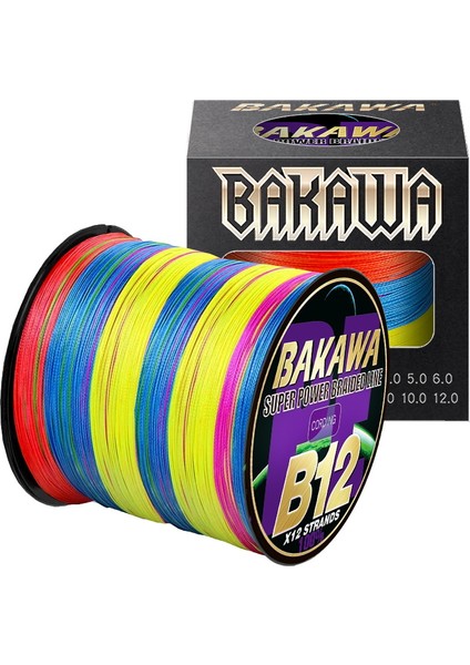 Mutikolor Stili X8-300M-1.0 Bakawa X12 X8 Süper Güçlü 12 Iplikçik 8 Iplikçik Örgülü Olta Ültifilament Pe Hattı Tuzlu Su Olta Takımı (Yurt Dışından)