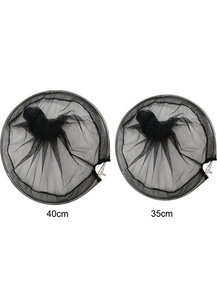 Siyah Stil 40CM Katlanır Balıkçılık Brail Iniş Ağları Kolay Kurulum Balıkçılık Tarak Net Taşınabilir Hafif Paslanmaz Çelik Dış Mekan Aksesuarları (Yurt Dışından)