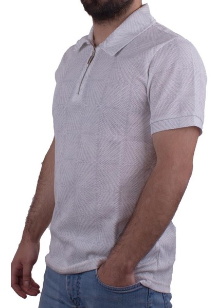 2276CN Gri Polo Yaka Erkek T-Shirt modelleri