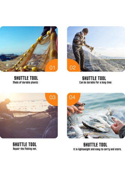 Turuncu Tarzı Net Mekik Tamir Örgü Aracı Iğne Örgü Hattı Mekik Döküm Aksesuarları Dikiş Seti Ağlar Ekipmanları Dokuma Ağı (Yurt Dışından) fırsatları