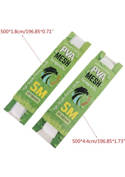 500X4.4CM Stili 5 M Pva Çözünür Balık Ağı Dolum Çorap Besleyici Tuzak Yem Çantası Balık Ağı Korumak H8WC (Yurt Dışından) fiyatları