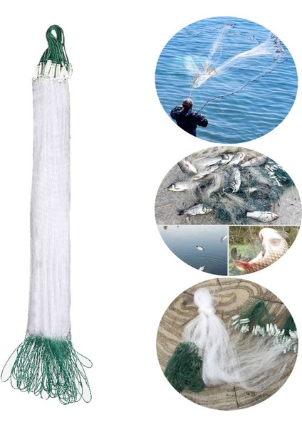 8mx0,7m Tarzı Balık Ağı Balık Örgü Tuzak Monofilament Solungaç Net Netleştirme Mücadele Açık Balıkçılık Araçları Mücadele Net Tuzak Örgü Örgü Fishnet (Yurt Dışından) fırsatları