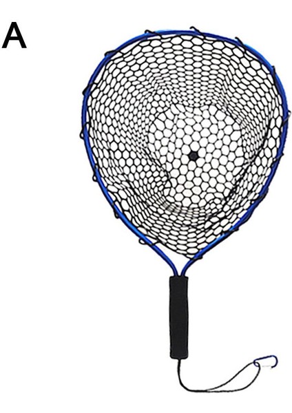 Mavi Stil Taşınabilir Balık Ağı Silikon Balık Iniş Ağı Eva Kolu Araçları Braketi Ağları Alüminyum Balıkçılık Kavrama X4R1 (Yurt Dışından)