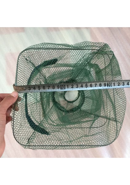 60X24X24CM Stili Örgü Yengeç Ağı Karides Ağları Benzersiz Tasarım Craftsma Firma Yapısı Tuzak Ağ Yakalama Kafesi Balık Ağları 60*24*24 cm (Yurt Dışından)