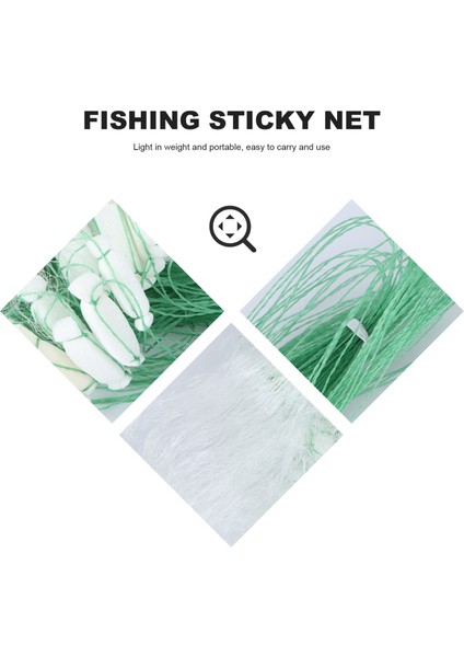 2 Paket Tarzı Netfish Solungaç Yapışkan Döküm Seine Sinek Ağları Aracı Çubuk Döküm Yüzer Yakalama Sürü Ipek Uzatma Ağı Malzemeleri Seining Somon Aksesuarları (Yurt Dışından) fiyatları