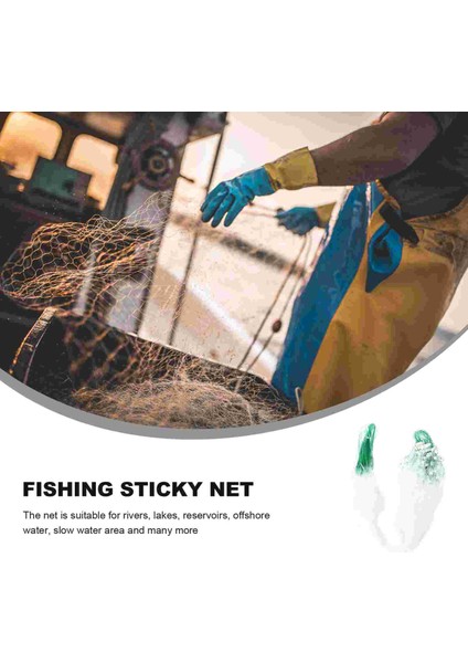 2 Paket Tarzı Netfish Solungaç Yapışkan Döküm Seine Sinek Ağları Aracı Çubuk Döküm Yüzer Yakalama Sürü Ipek Uzatma Ağı Malzemeleri Seining Somon Aksesuarları (Yurt Dışından) modelleri