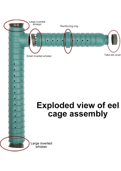 Siyah Stil Kafes Yılan Balığı Kafesi Otomatik Yılan Balığı Kafesi Loach Yakalayıcı Ayrılabilir Yem Yılan Balığı Tuzağı Artefakt Frimp Kafesi Loach Kafesi Ters Sakal (Yurt Dışından) fırsatları