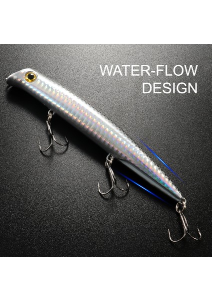 H Tarzı Topwater Popper Yüzen Balıkçılık Cazibesi Yapay Yem 12 cm 14G 3 Tiz 6 # Kanca Wobbler Plastik Hardbait Mücadele Jerkbait Pesca (Yurt Dışından) fırsatları