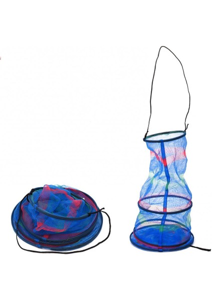 No.1 Stili Balıkçılık Sepeti Taşınabilir Katlanabilir 3 Katlı Naylon Balık Ağı Kafes Konteyner Ipli (Yurt Dışından) fiyatları