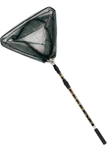 Yeşil Stil Alüminyum Alaşımlı Üçgen Büyük Balık Balık Ağı Ultralight Geri Çekilebilir Katlanır Balık Ağı El Daldırma Döküm Net Cazibesi Net Cep (Yurt Dışından)