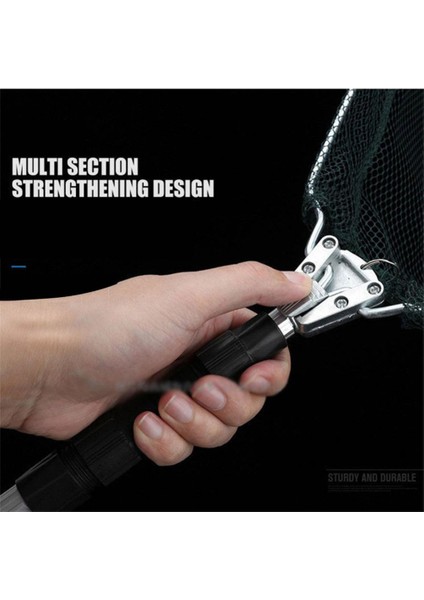 Yeşil Stil Alüminyum Alaşımlı Üçgen Büyük Balık Balık Ağı Ultralight Geri Çekilebilir Katlanır Balık Ağı El Daldırma Döküm Net Cazibesi Net Cep (Yurt Dışından) fırsatları