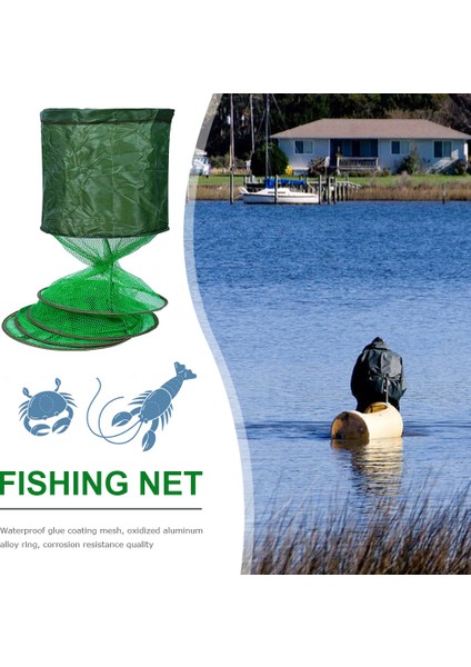 25X1,5M Stili Sıcak Satış Katlanır Teleskopik Çabuk Kuruyan Naylon Örgü Balıkçılık Sepeti Dip Ağları Fyke Net Karides Kafes Açık Olta Takımı Dişli (Yurt Dışından) modelleri