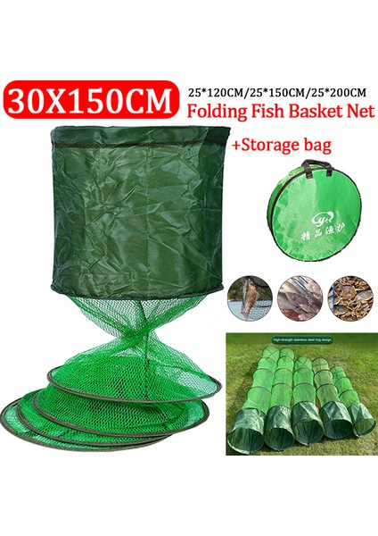 25X1,5M Stili Sıcak Satış Katlanır Teleskopik Çabuk Kuruyan Naylon Örgü Balıkçılık Sepeti Dip Ağları Fyke Net Karides Kafes Açık Olta Takımı Dişli (Yurt Dışından) indirimleri