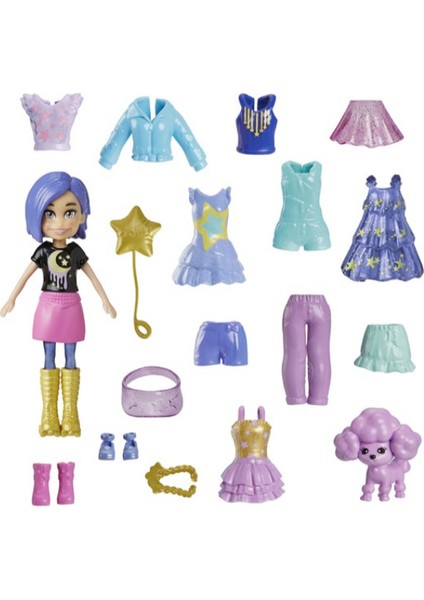 Polly Pocket Fashion Pack - Evcil Hayvanlı Aksesuarlı Moda Kombin Eğlencesi Oyun Seti fiyatları