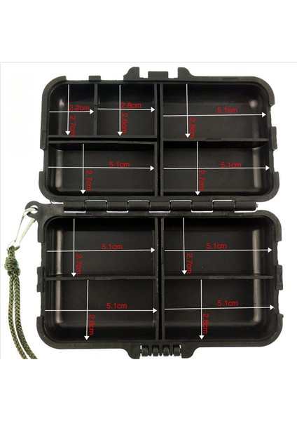 Küçük Stil Siyah Balıkçılık Aksesuarları Saklama Kutusu ile Çok Fonksiyonlu Plastik Yem Saklama Kutusu (Yurt Dışından)