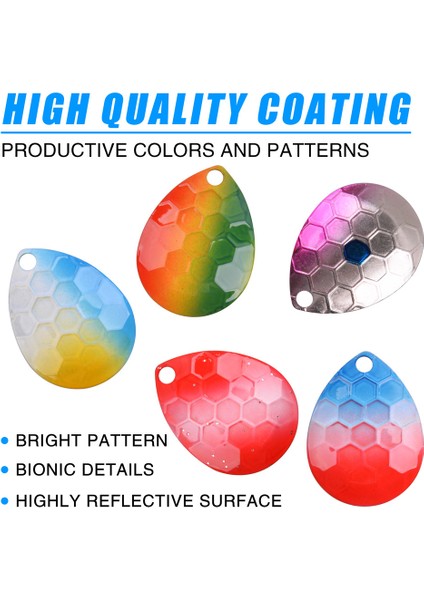 Kırmızı-Sarı-Yeşil Tarzı Er Balıkçılık Colorado Söğüt Bıçakları Cazibesi Yapımı Için Dıy Balıkçılık Accessorieerbait Tuzlu Su Walleye Rig Mücadele (Yurt Dışından) fırsatları