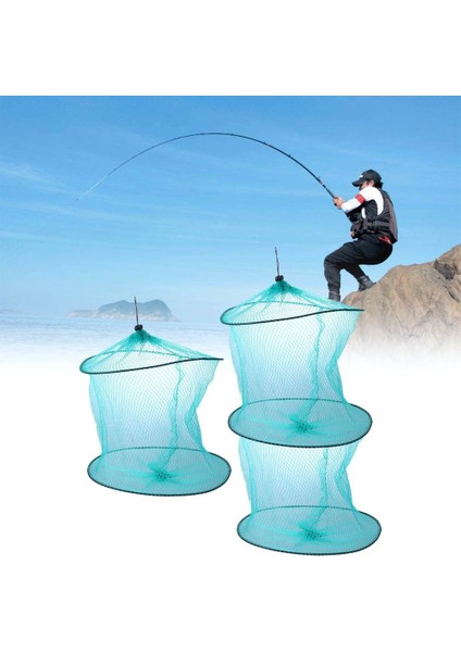 MAVI-45CM Tarzı Aksesuarlar Rastgele Renk Balık Koruma Ağları Naylon Frimp Örgü Kafes Döküm Net Balıkçılık Tuzak Ağ Balık Ağı (Yurt Dışından) fiyatları