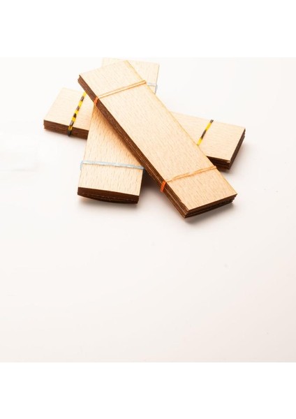 Ahşap Mum Fitili - 30 Adet ( 30MM x 100MM x 0,5mm )