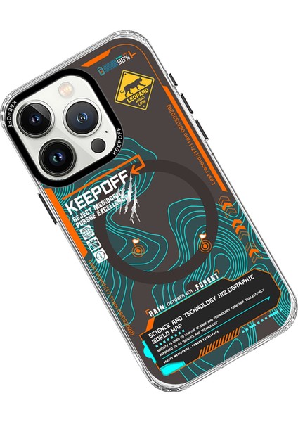 Iphone 15 Pro Map Magsafe Kapak - Jungle 391067