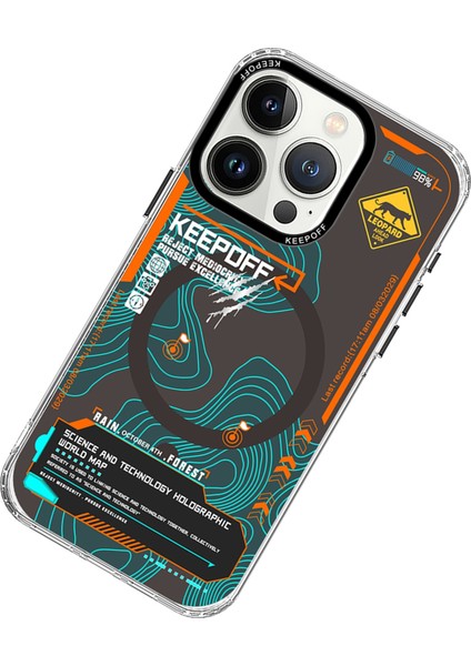 Iphone 15 Pro Map Magsafe Kapak - Jungle 391067
