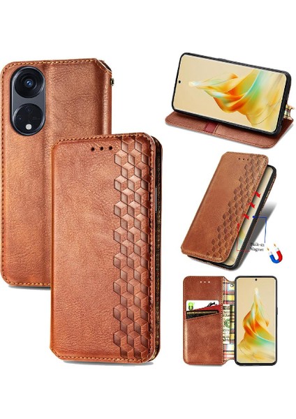 Oppo Oppo 8t 5g Deri Kılıf Için Kılıf Moda Tasarımı Zarif Iş (Yurt Dışından)