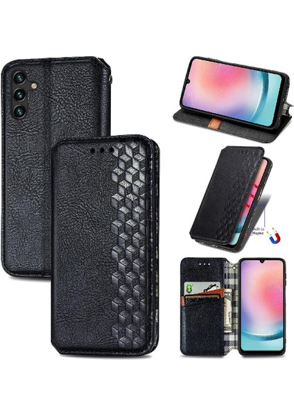 Samsung Galaxy A24 4g Için Kılıf Moda Tasarım Cüzdan Fonksiyonu Kapak Çevirin (Yurt Dışından)