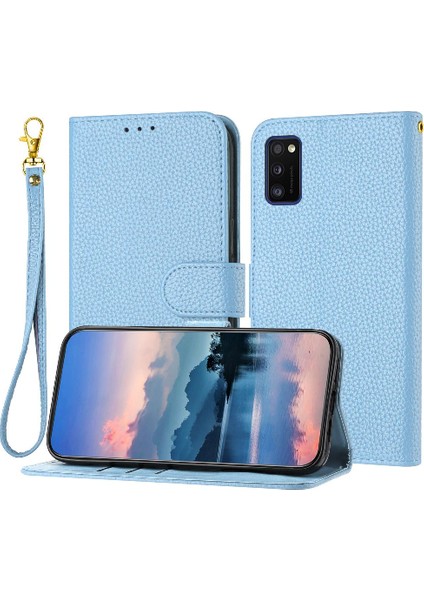 Colorful Shop Samsung Galaxy Phone Cüzdan Pu Deri Flip Folio Litchi Kart Için Telefon Kılıfı (Yurt Dışından)