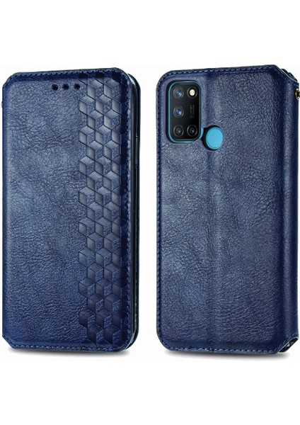 Oppo Realme C17 Flip Kapak Kılıf Cüzdan Fonksiyonu Iş Için Kılıf (Yurt Dışından)
