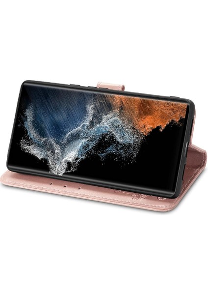 Samsung Galaxy S23 Ultra Flip Kapak Dört Yapraklı Yonca Zarif (Yurt Dışından) fırsatları