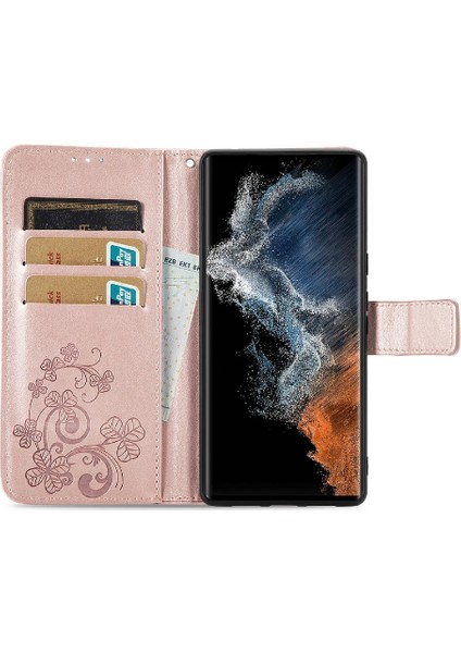 Samsung Galaxy S23 Ultra Flip Kapak Dört Yapraklı Yonca Zarif (Yurt Dışından) indirimleri