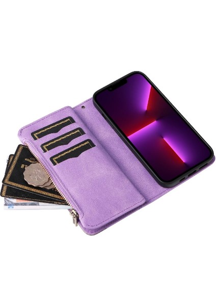 IPhone 13 Için Kılıf Pro Fermuar Cüzdan Tarzı Kickstand Koruyucu Kart ile (Yurt Dışından) fırsatları