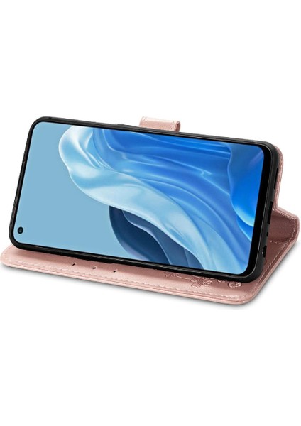 Oppo Case 7 4g Için Kılıf Kapak Çevirin Kılıf Dört Yapraklı Yonca Zarif (Yurt Dışından)