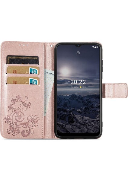 Nokia G21 Kısa Kayış Dört Yapraklı Yonca Flip Kapak Kılıf (Yurt Dışından) fırsatları