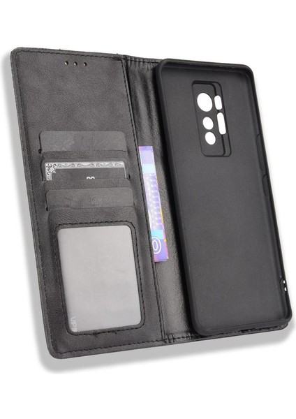 Tecno Phantom x Manyetik Kapatma Cüzdan Pu Deri Için Kılıf (Yurt Dışından)