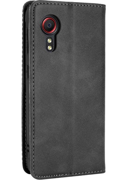 Samsung Galaxy Xcover 5 Manyetik Kapatma Cüzdan Pu Deri Kılıf (Yurt Dışından)