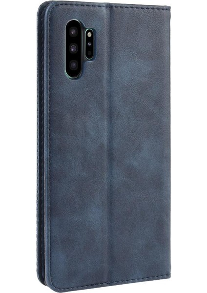 Samsung Galaxy Not 10 Artı Manyetik Kapatma Pu Deri Cüzdan (Yurt Dışından)