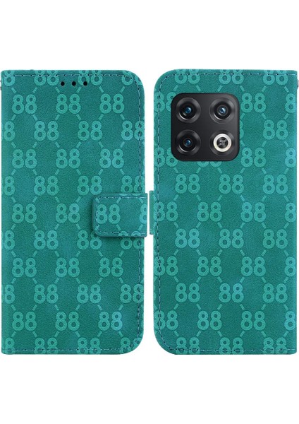 Oneplus 10 Pro 5g Için Telefon Kılıfı Kickstand Kart Tutucu Cüzdan Kapak Çift (Yurt Dışından)