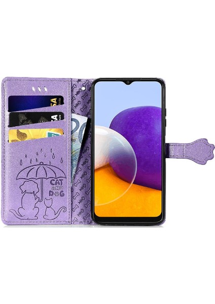 Samsung Galaxy A22 5g Için Kılıf Kapak Çevirin Kılıf Kısa Kayış Karikatür (Yurt Dışından) fiyatları
