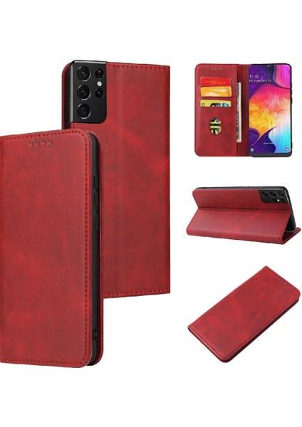 Samsung Galaxy S21 Ultra Tam Koruma Kart Tutucu Folio (Yurt Dışından)