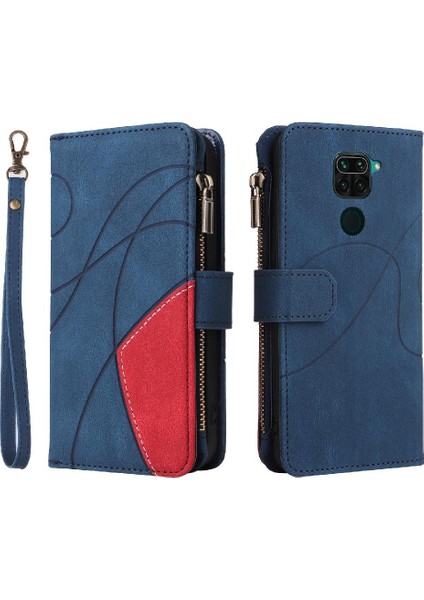 Xiaomi Redmi Not 9 Fermuar Cüzdan Tarzı ile Dokuz Kart Yuvaları (Yurt Dışından)