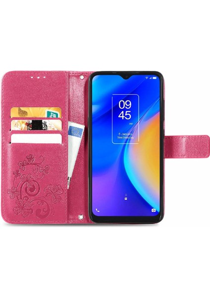 Tcl 20SE Deri Kılıf Için Dört Yapraklı Yonca Kısa Kayış Flip Kapak (Yurt Dışından) fırsatları