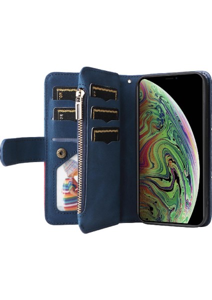 IPhone Xs Max Fermuar Cüzdan Tarzı Kickstand Koruyucu Kart (Yurt Dışından)