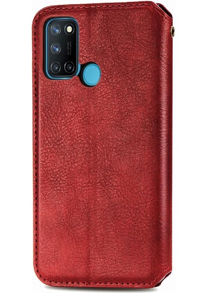 Oppo Realme C17 Flip Kapak Kılıf Cüzdan Fonksiyonu Iş Için Kılıf (Yurt Dışından)